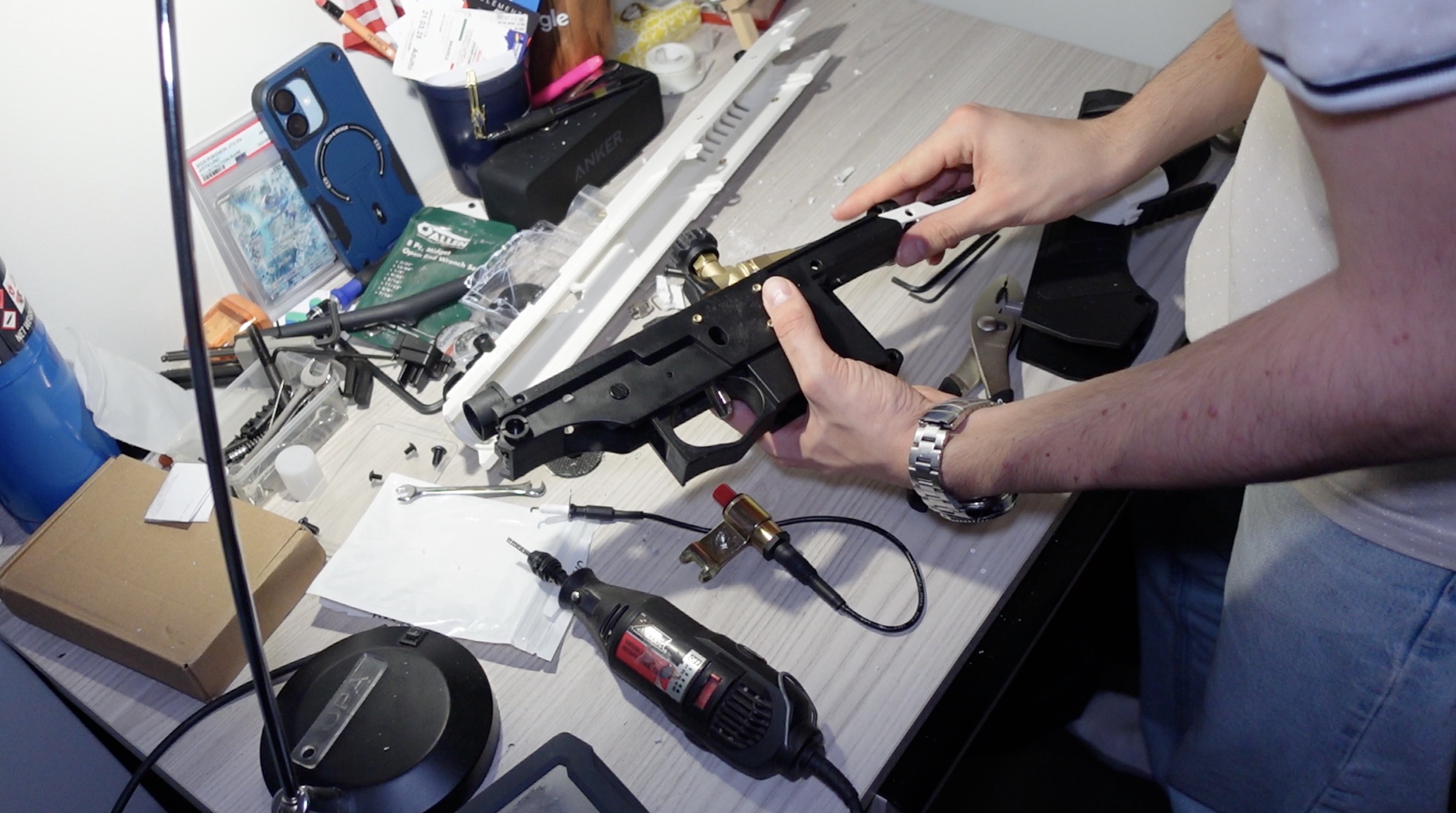 The original trigger hole is too small